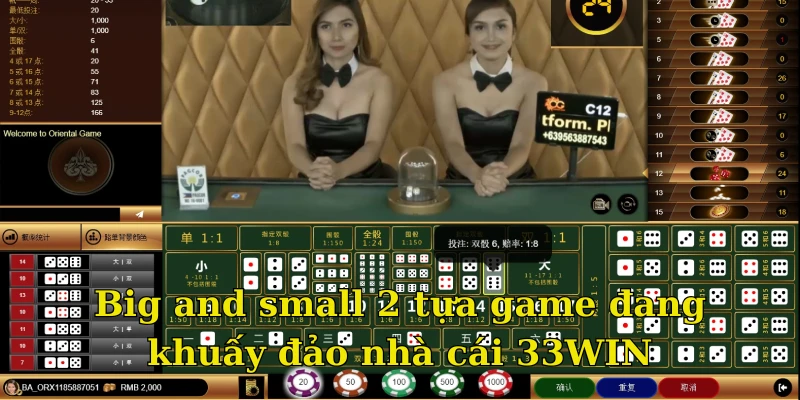 Big and small 2 tựa game đang khuấy đảo nhà cái 33WIN